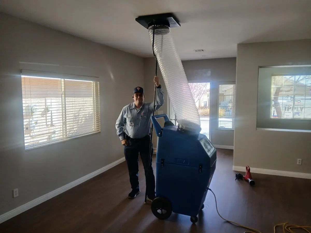 Professional Dryer Vent Cleaning work inside a Goulds home